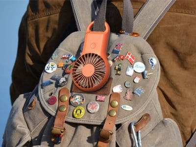 High-power long-lasting handheld fan for outdoor use